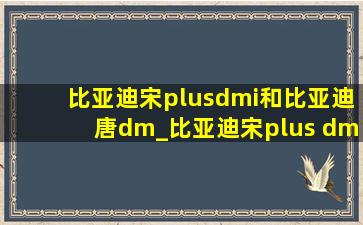 比亚迪宋plusdmi和比亚迪唐dm_比亚迪宋plus dmi和比亚迪唐dmi